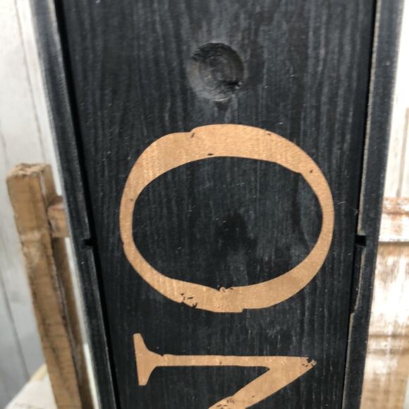 Bottled Poetry Genuine Wood Decorative Wine Box in Black NEW! - Picture 7 of 11